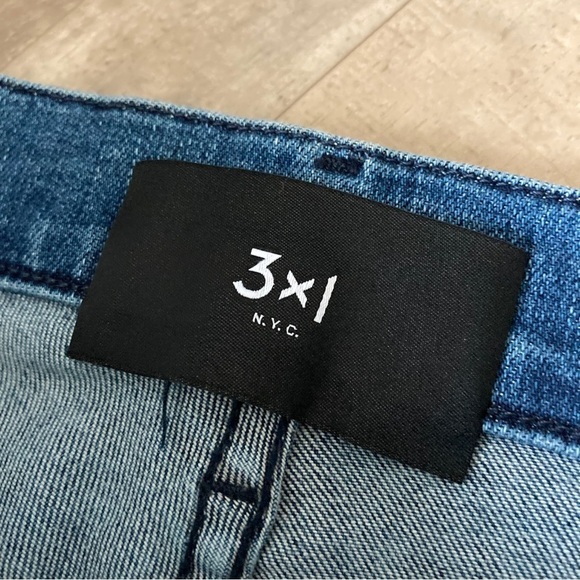 3X1 Jeans NYC Gallia Denim Flare Jeans Cropped Size 29 - Picture 11 of 16